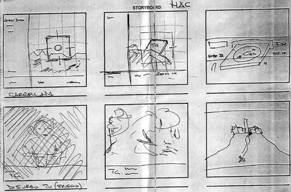 storyboard di Leonardo Darcangelis per il suo corto NAC